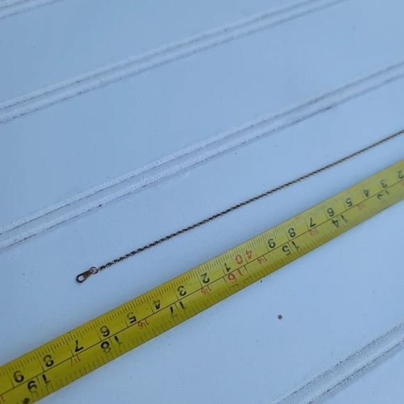 Unmarked Silvertone Chain Strap Necklaces 18" Gold - Picture 2 of 7